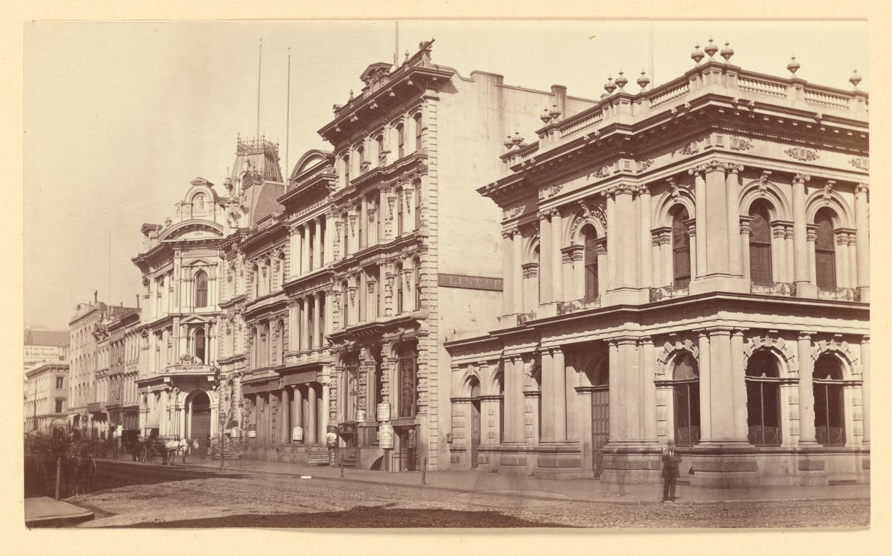 California Street, set mod øst, San Francisco af Carleton Watkins