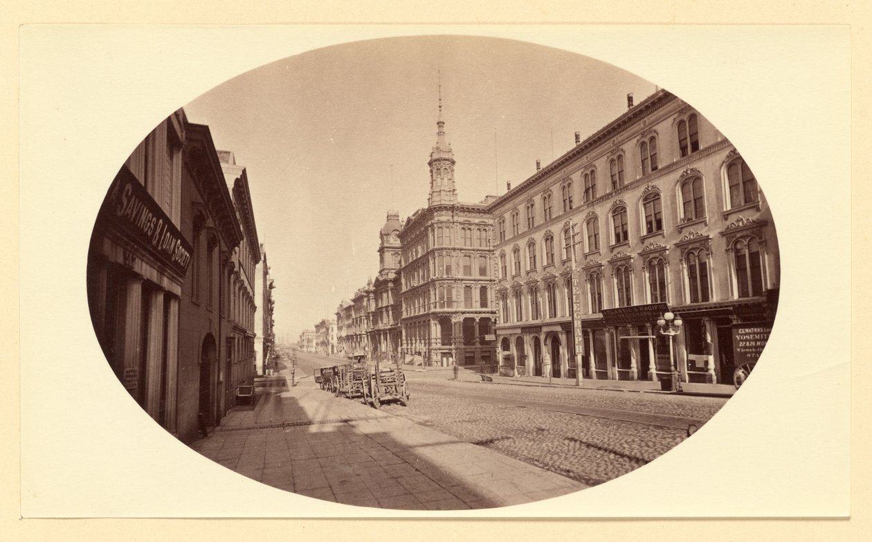 [Cal. St. fra Montg. St., S.F./ 3679] af Carleton Watkins