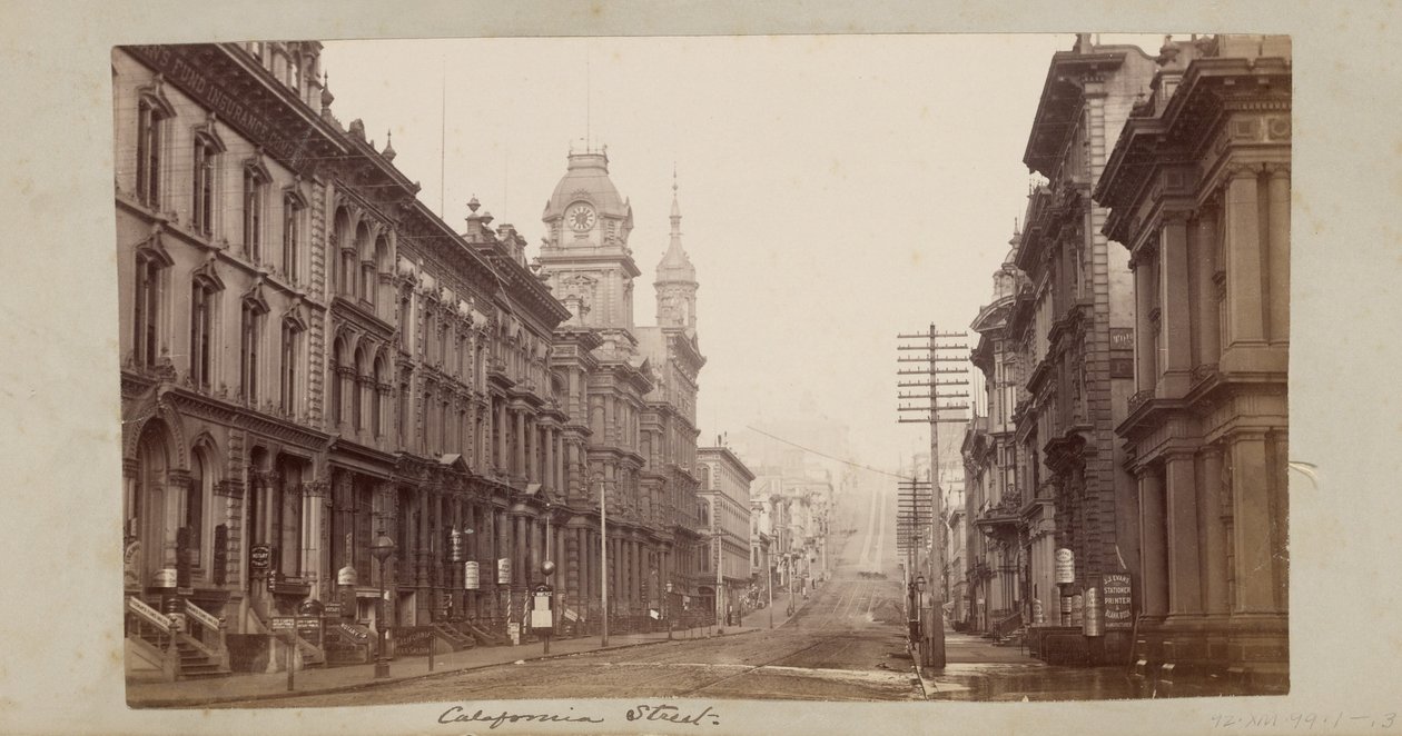 California Street af Carleton Watkins