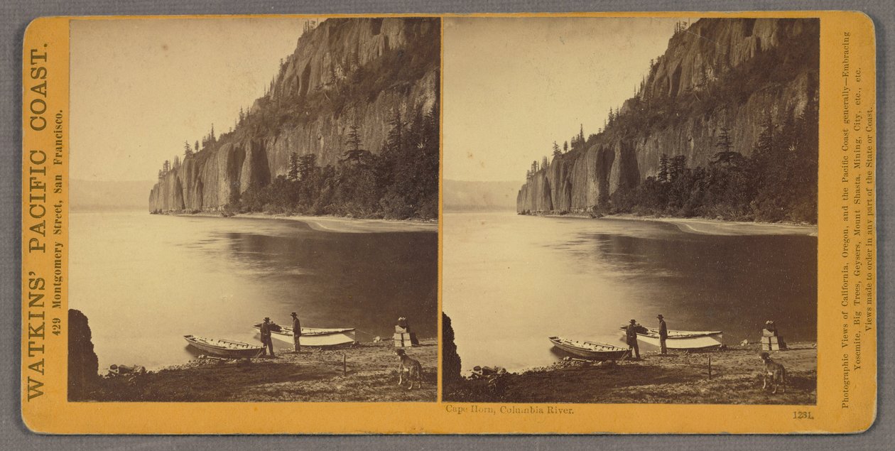 Cape Horn, Columbia River af Carleton Watkins