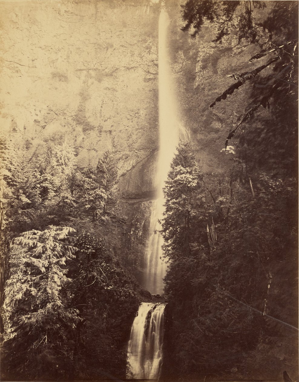 [Cascades, Multnomah Falls] af Carleton Watkins