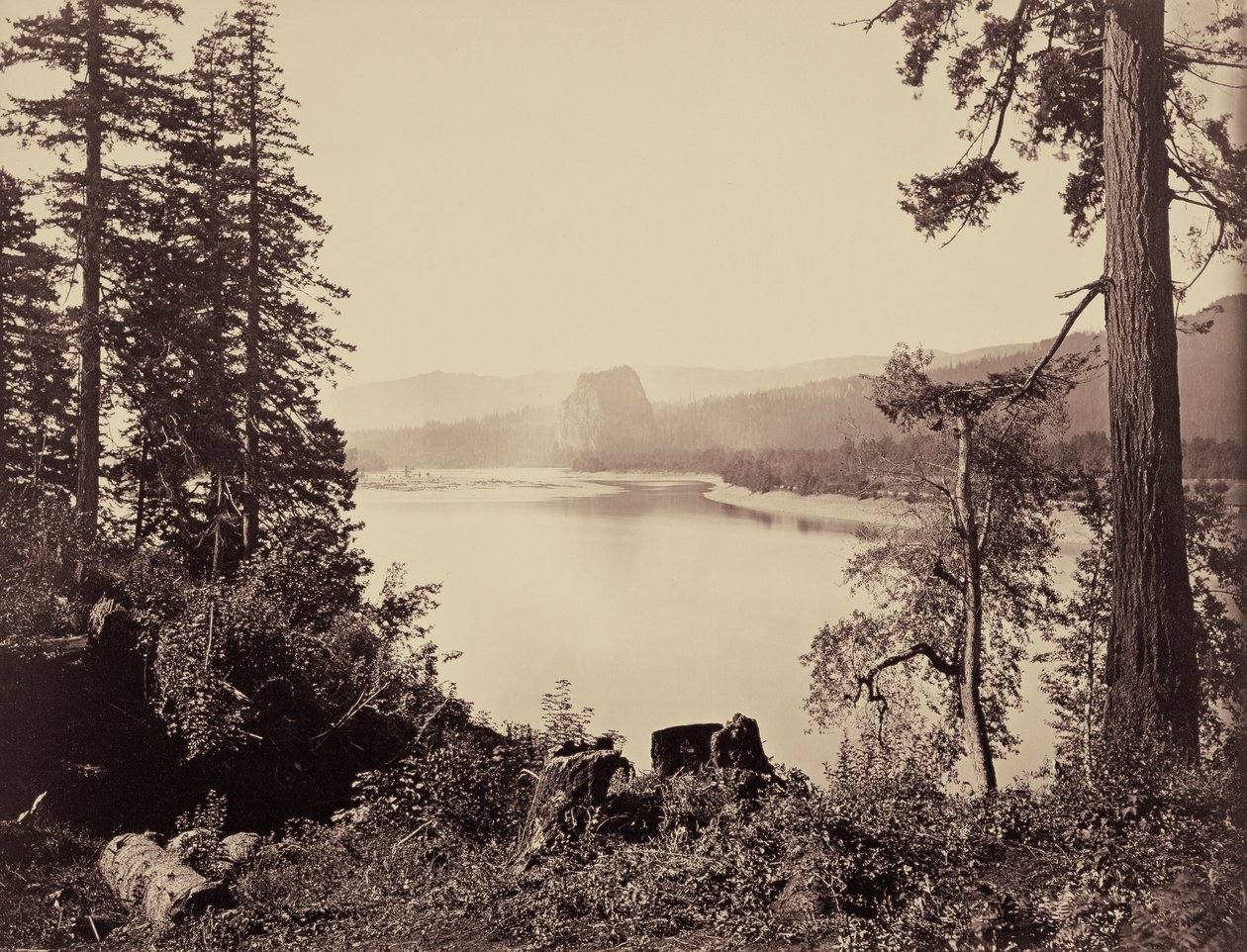 Castle Rock, Columbiafloden af Carleton Watkins