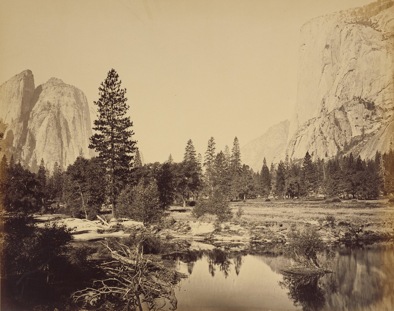 [Ned gennem dalen] af Carleton Watkins