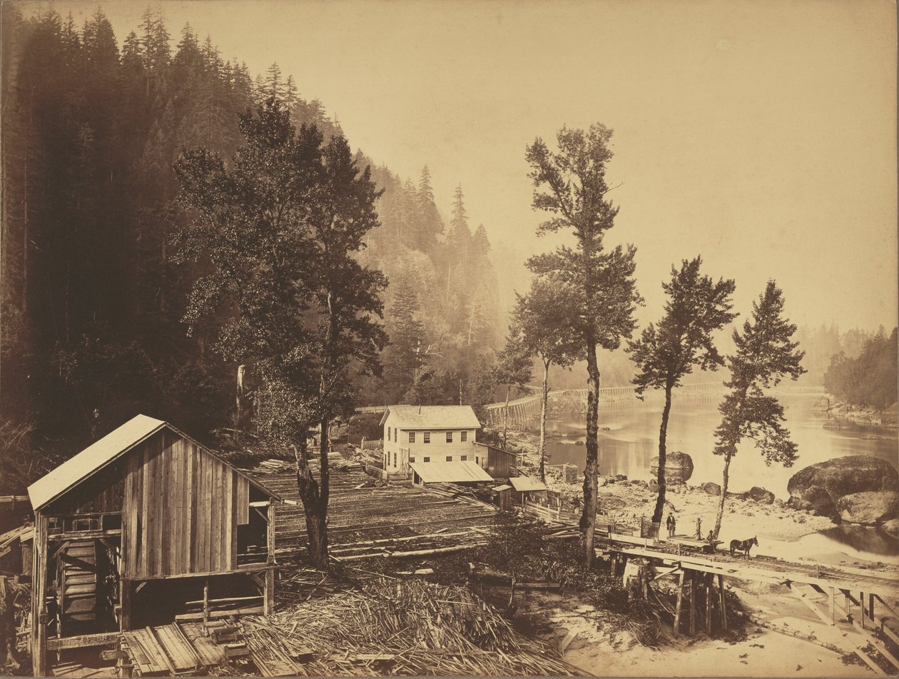 Eagle Creek, Columbiafloden af Carleton Watkins