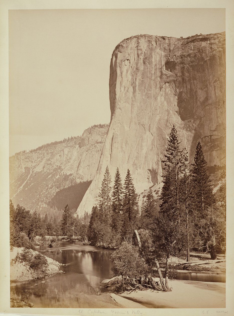 [El Capitan, Yosemite Valley] af Carleton Watkins