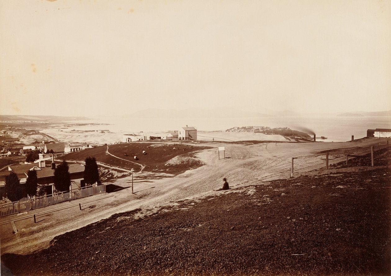 Golden Gate fra Russian Hill af Carleton Watkins