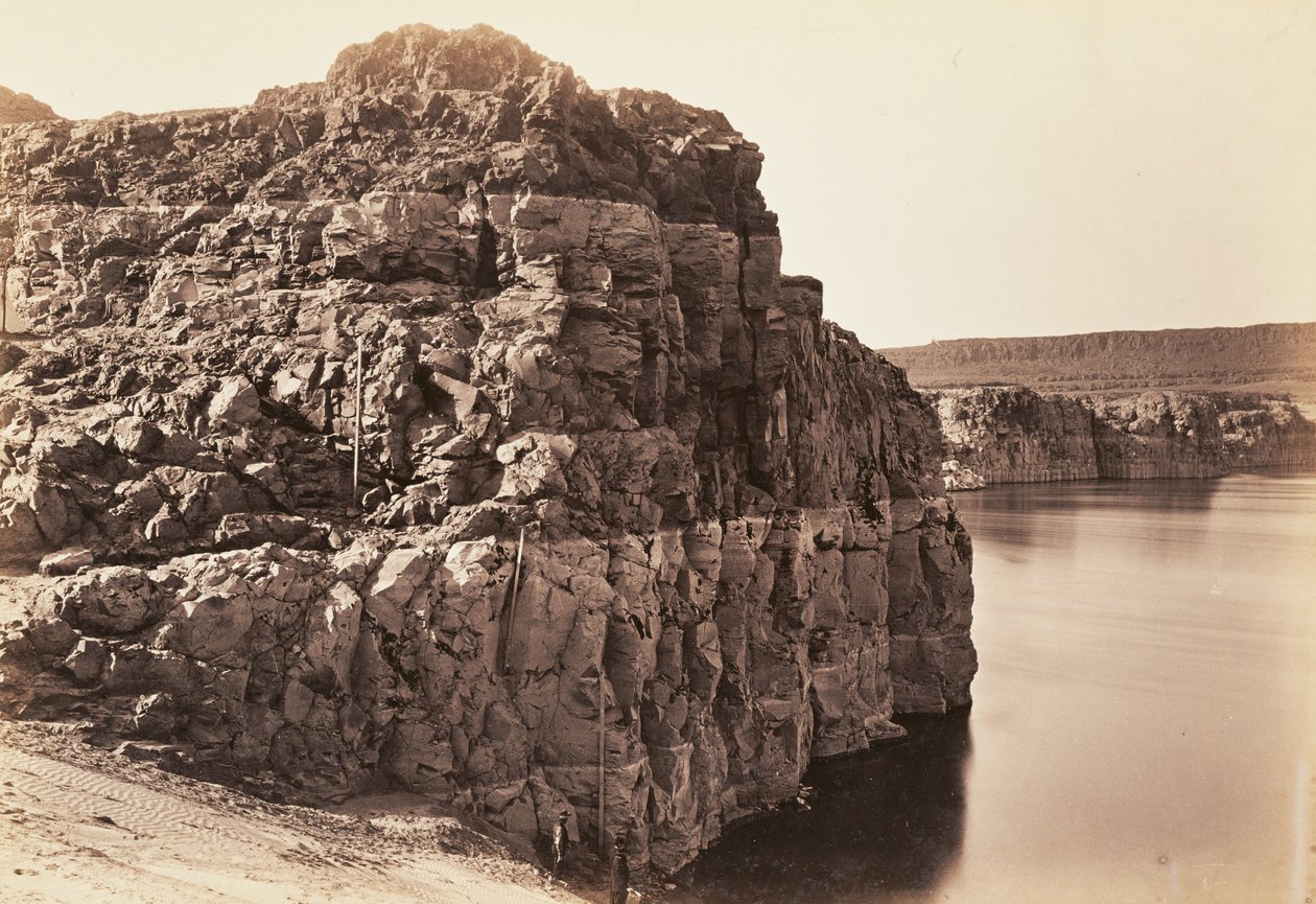 Landskab, Columbia River, Oregon af Carleton Watkins