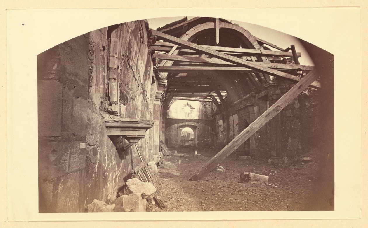 (Mission El Carmelo Stab. 1770/ Interiør Monterey Cal.) af Carleton Watkins