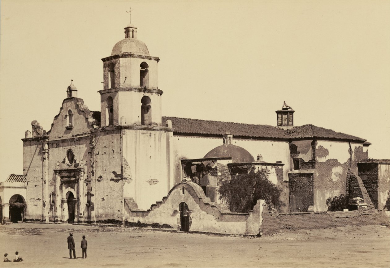 Mission, San Luis Rey de Francia af Carleton Watkins