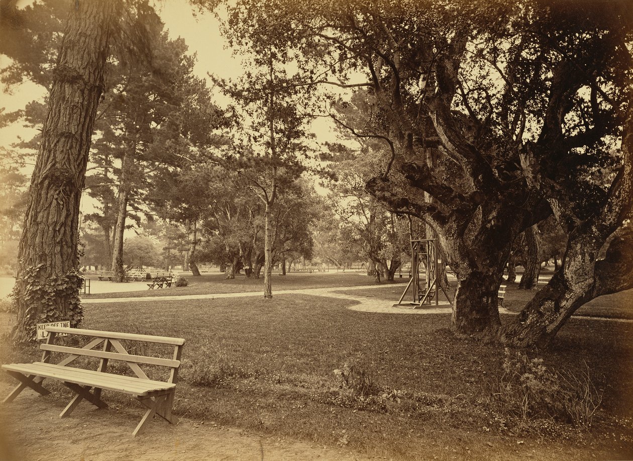 [Monterey, Californien. Hotel Del Monte, Lawn View]. af Carleton Watkins