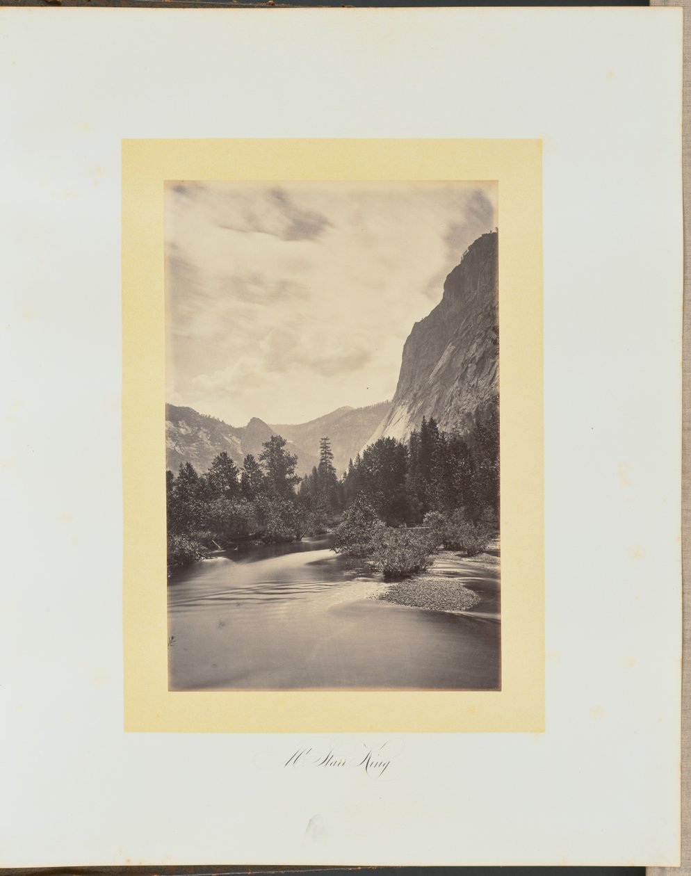 Mount Starr King af Carleton Watkins