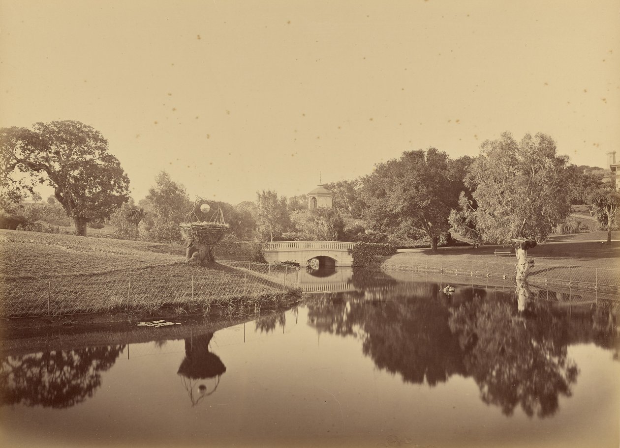 Dam og bro, Thurlow Lodge af Carleton Watkins