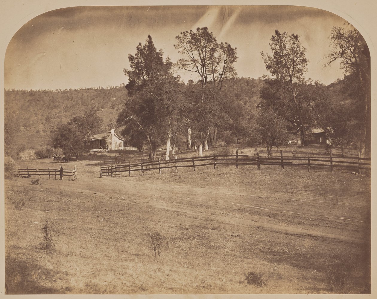 [J. C. Fremonts residens - Bear Valley] af Carleton Watkins