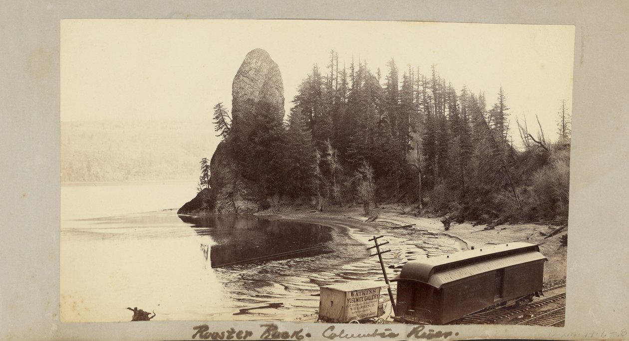 Rooster Rock, Columbiafloden af Carleton Watkins