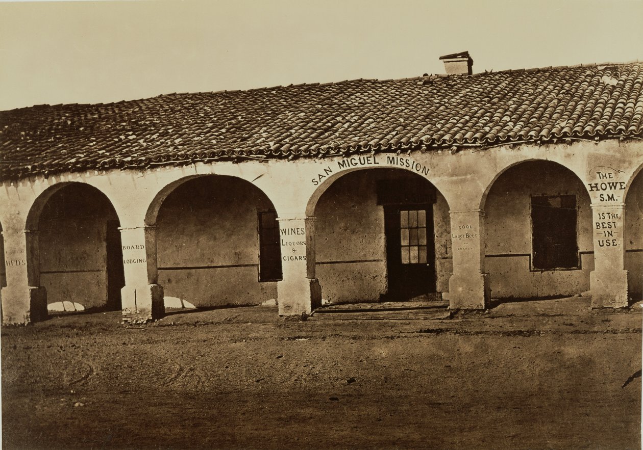 San Miguel-missionen af Carleton Watkins