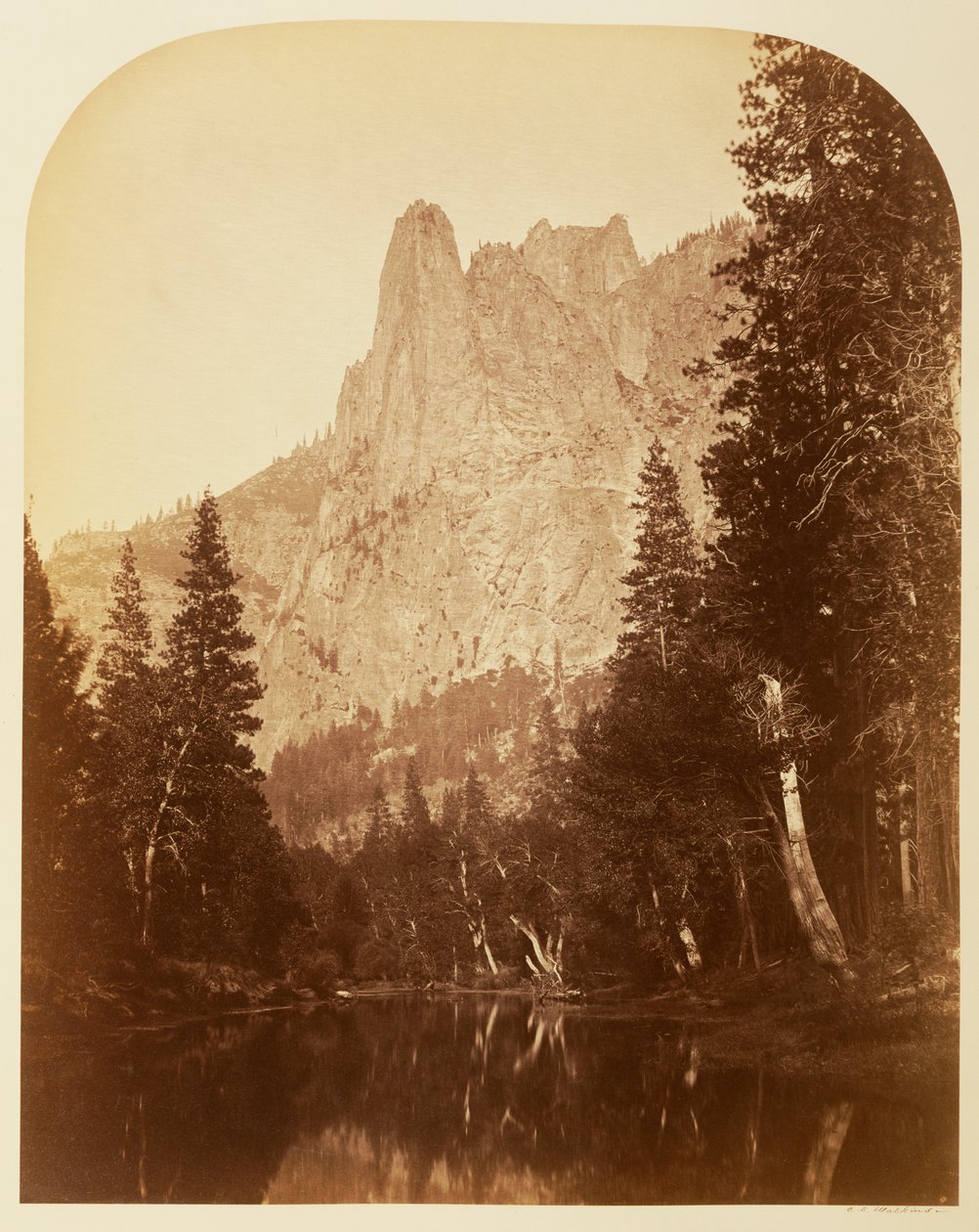 Vagtpost (udsigt over dalen), 3270 fod, Yosemite af Carleton Watkins