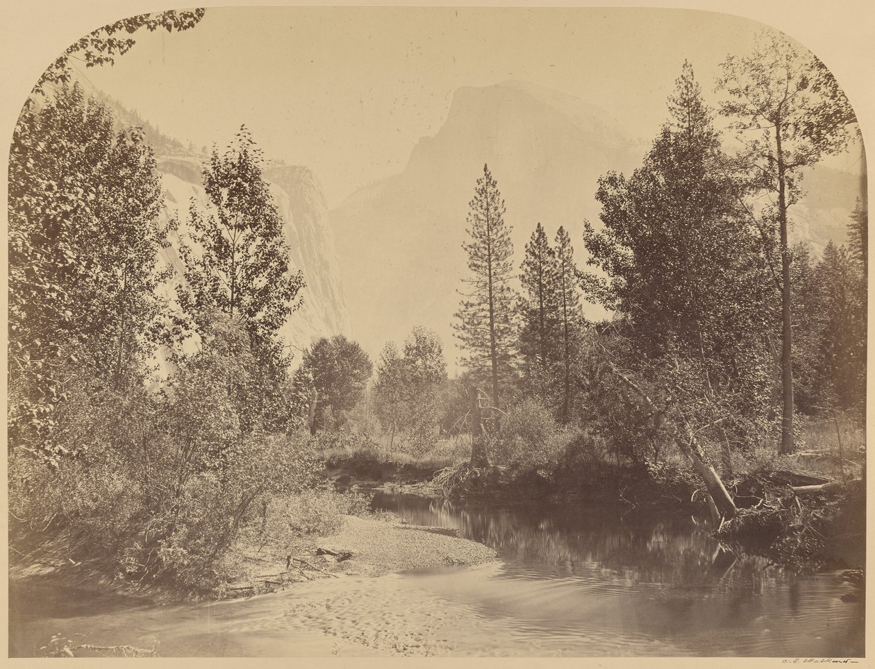 Tasayac - Half Dome - 4967 fod, Yo Semite af Carleton Watkins