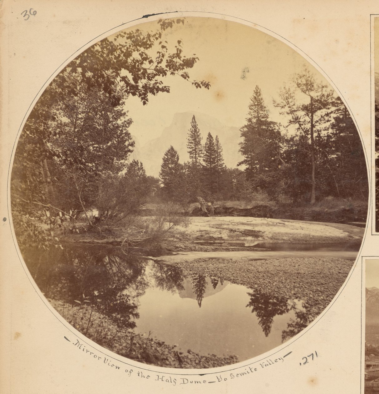 Tasayac, Half Dome, 5.000 fod, Yosemite Valley, Mariposa County, Californien af Carleton Watkins