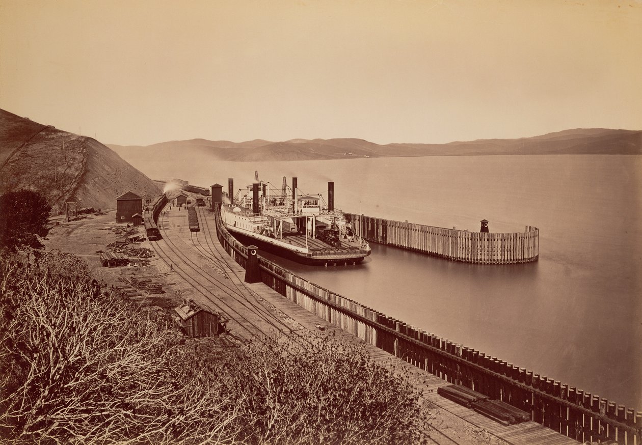 [Færgen »Solano«] af Carleton Watkins