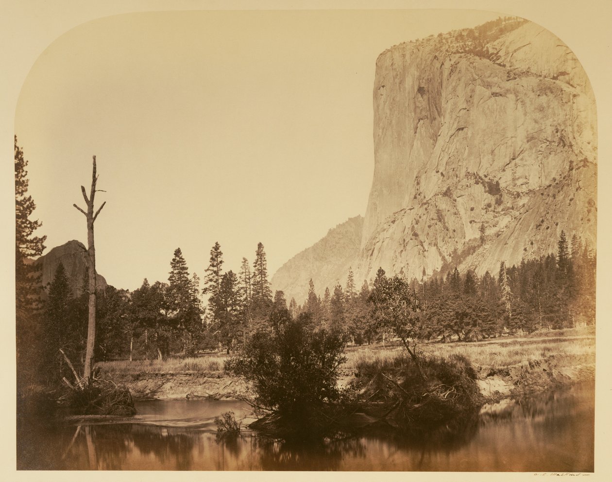 Tutucanula - El Capitan, 3600 fod, Yosemite af Carleton Watkins