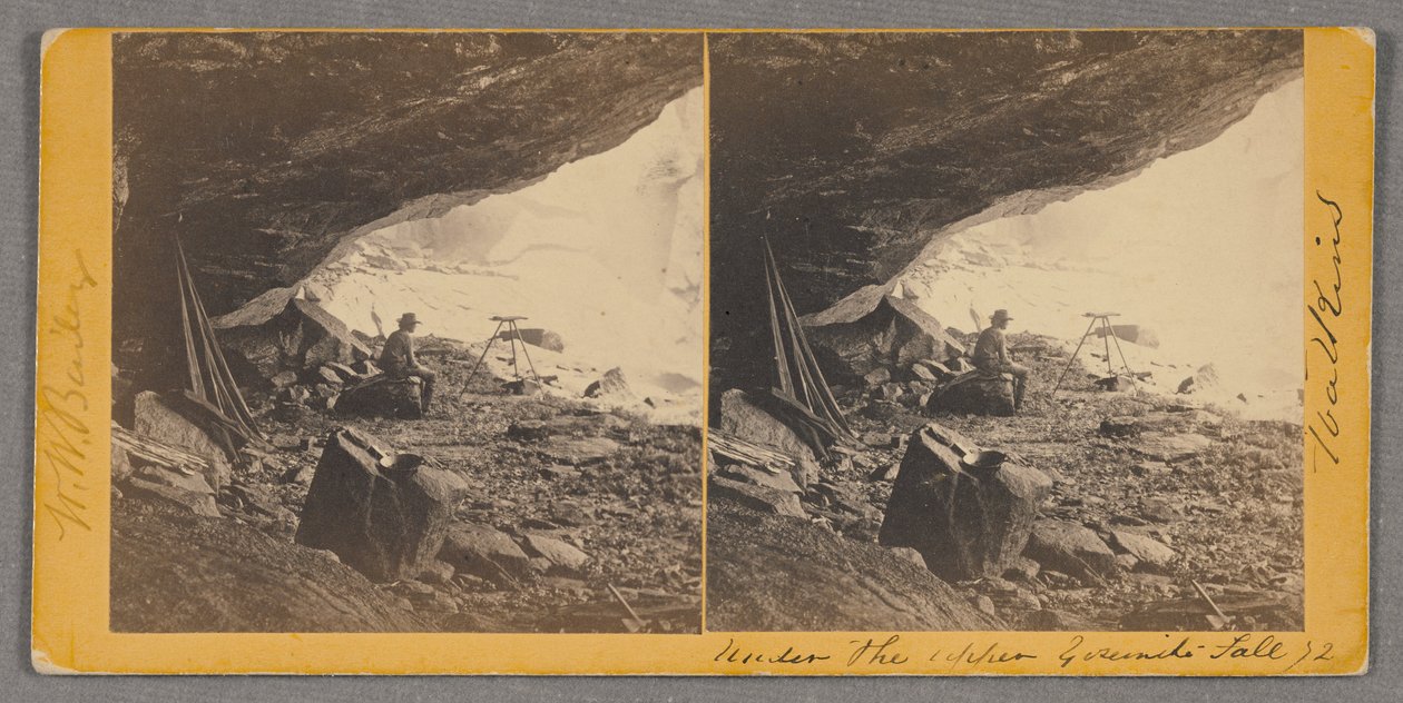 Under det øvre Yosemite -fald af Carleton Watkins