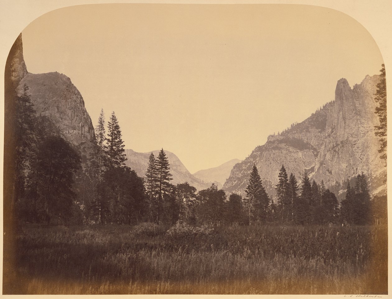 Op gennem dalen - Yosemite af Carleton Watkins