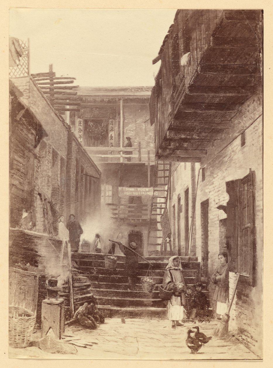 Udsigt i Chinatown, San Francisco af Carleton Watkins