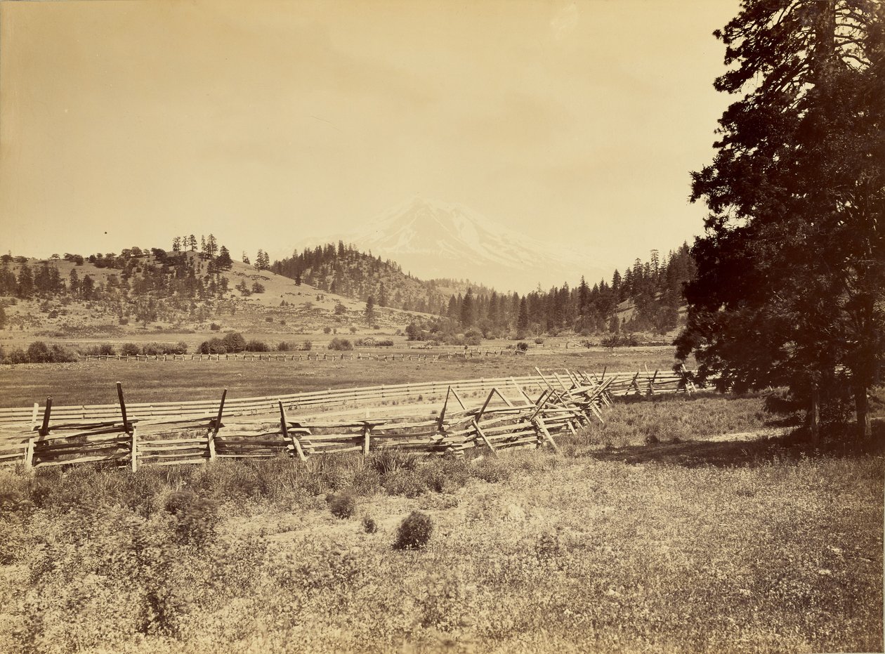[Udsigt over Mount Shasta] af Carleton Watkins