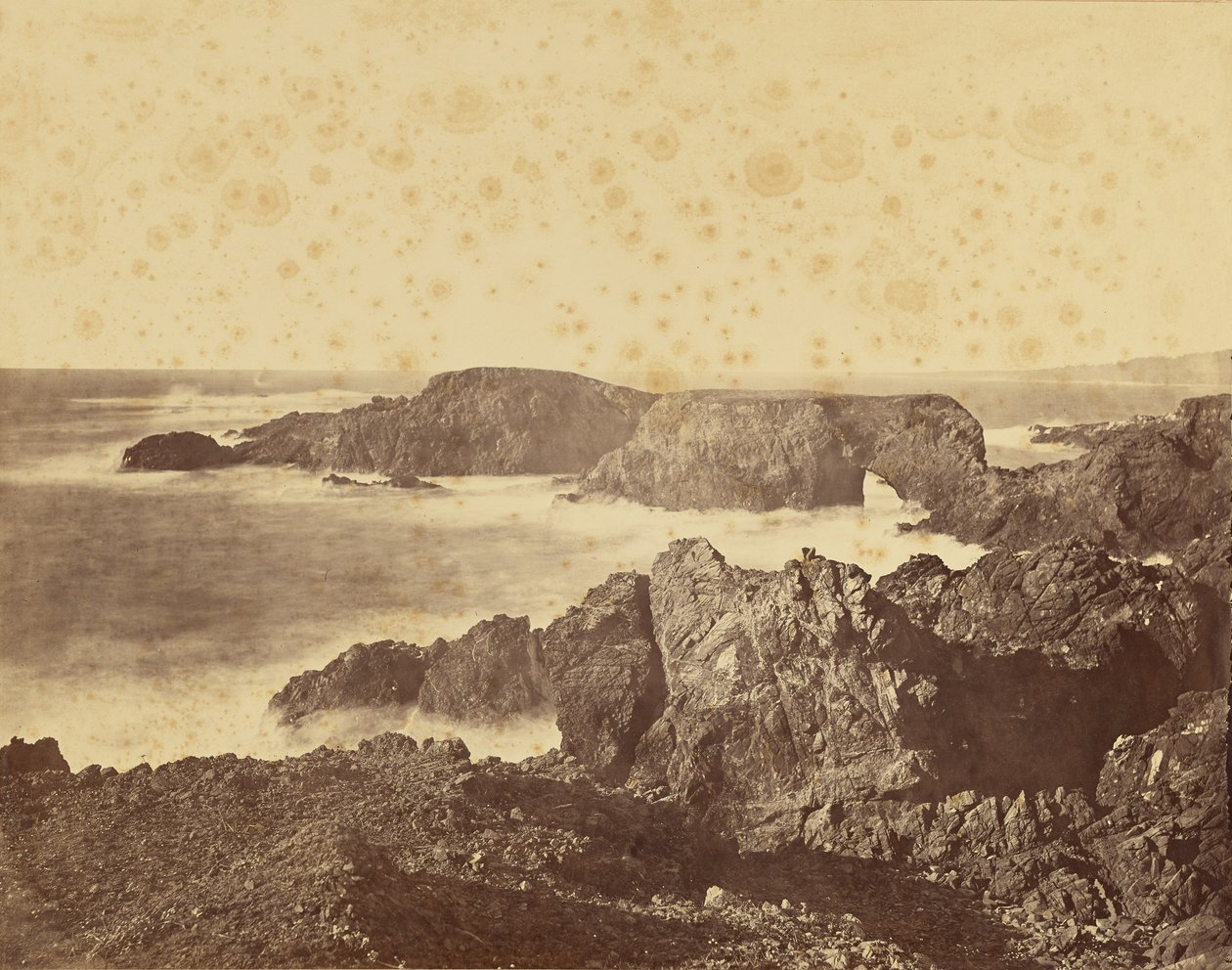 [Udsigt over Mendocino-kysten] / [Kystudsigt ud for Mendocino] af Carleton Watkins