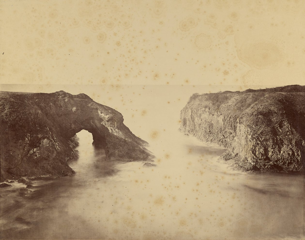 [Udsigt over Stillehavskysten, Mendocino] af Carleton Watkins