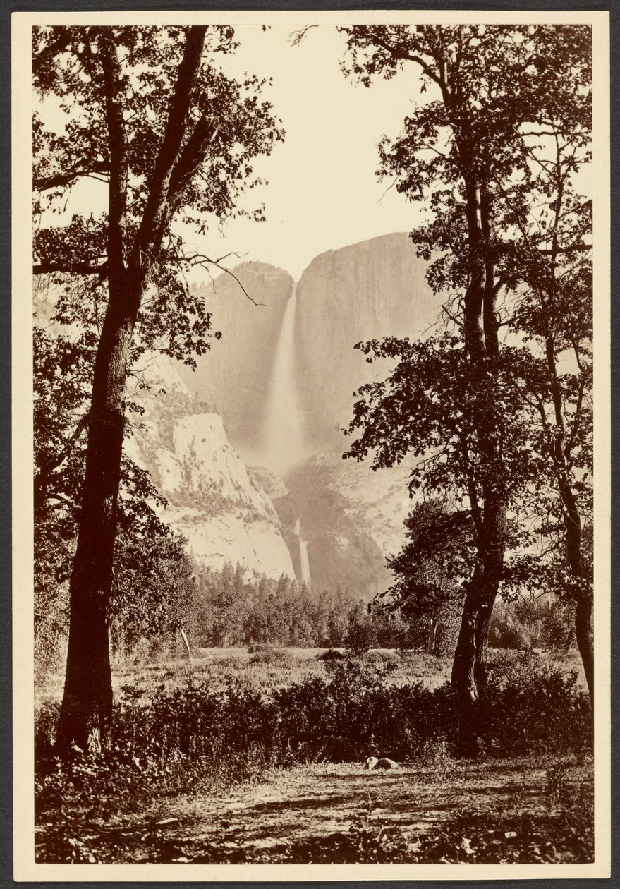 Yosemite vandfald af Carleton Watkins