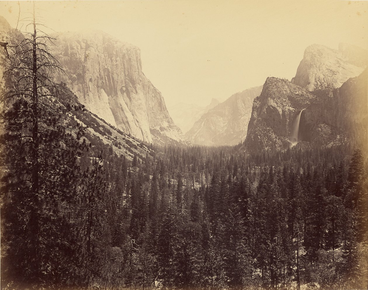 [Yosemite-dalen fra Mariposa-stien] af Carleton Watkins