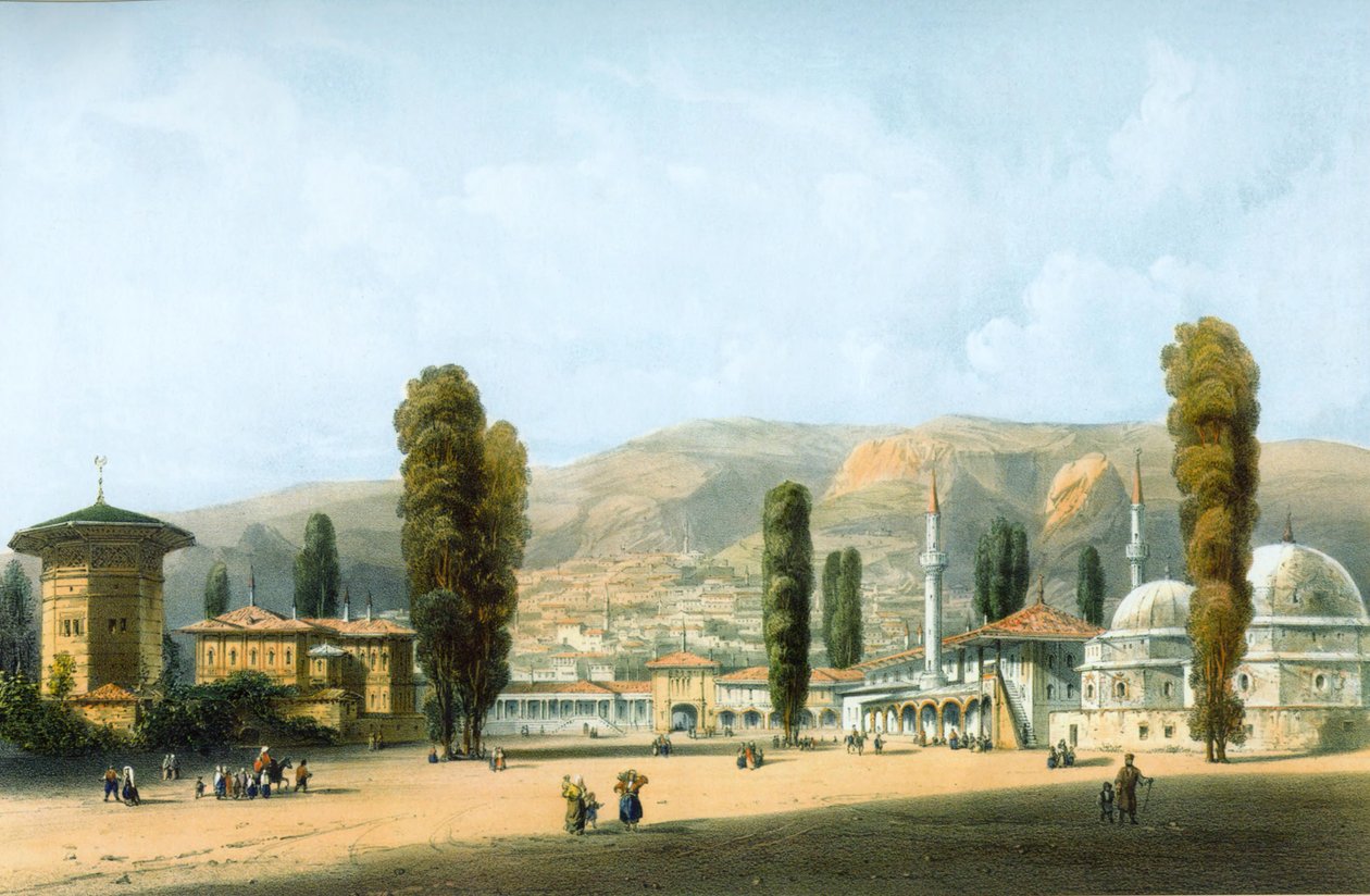 Bakhchisarai. Khans palads af Carlo Bossoli