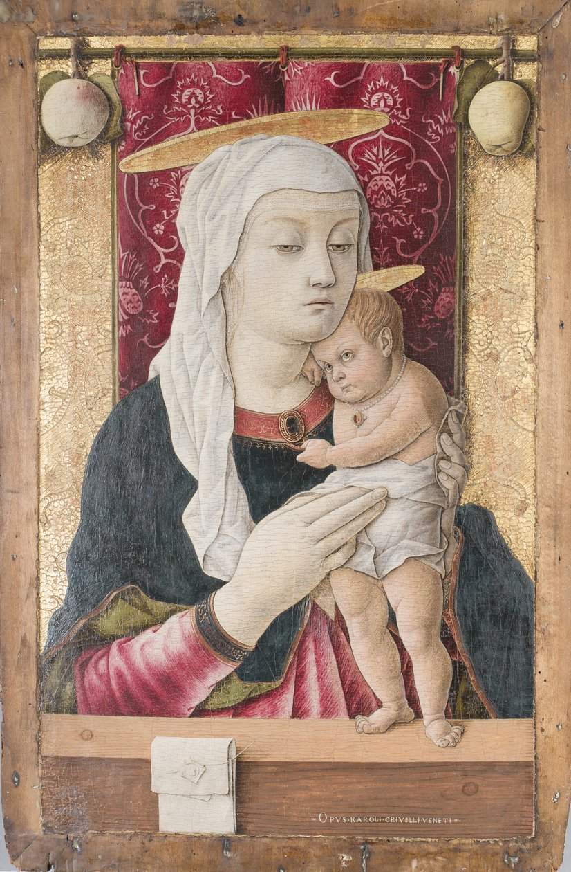 Madonna og barn, ca. 1468 (tempera og olie på panel) af Carlo Crivelli