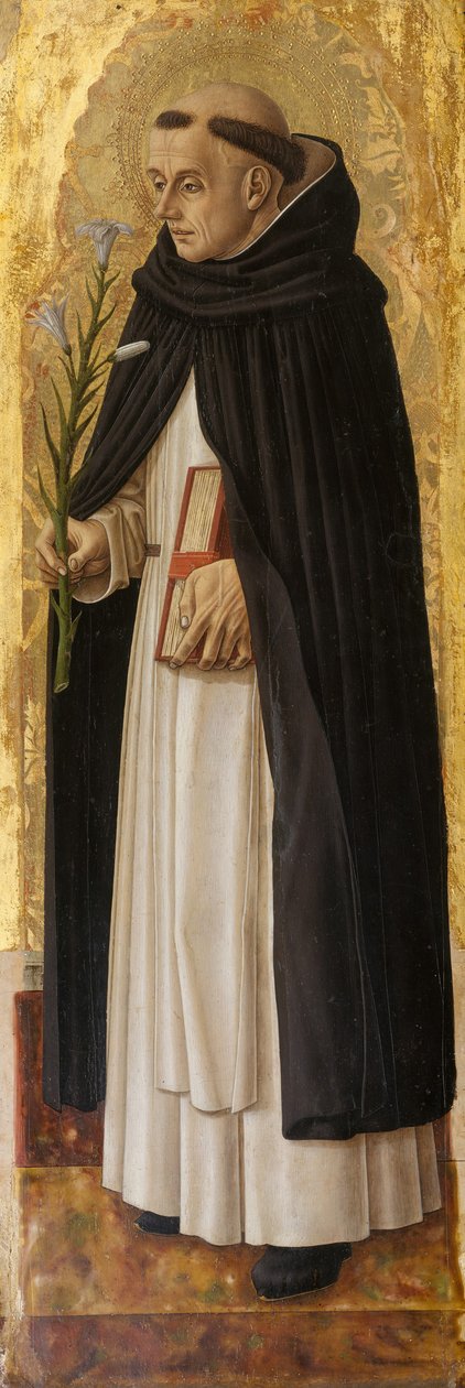Saint Dominic, 1472 (tempera på træ, guldmalet) af Carlo Crivelli