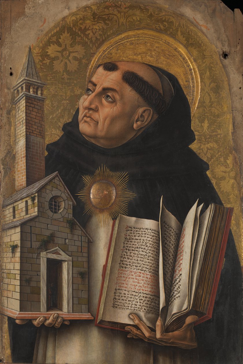 Saint Thomas Aquinas af Carlo Crivelli