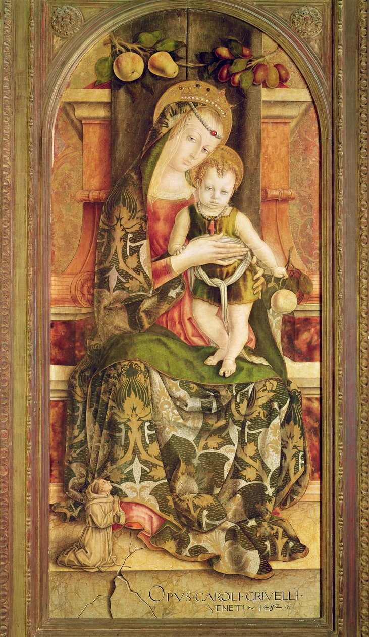 Jomfru og barn, 1482 af Carlo Crivelli