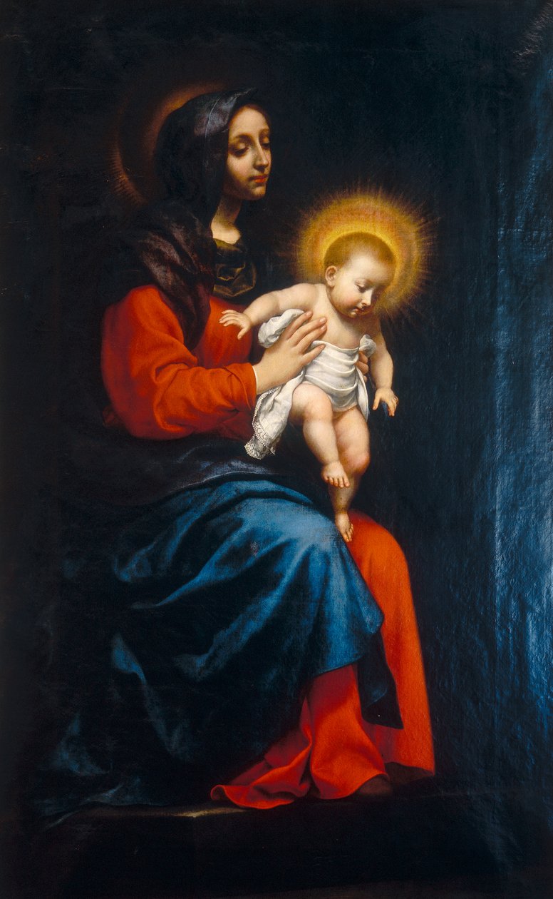 Madonna med barn af Carlo Dolci