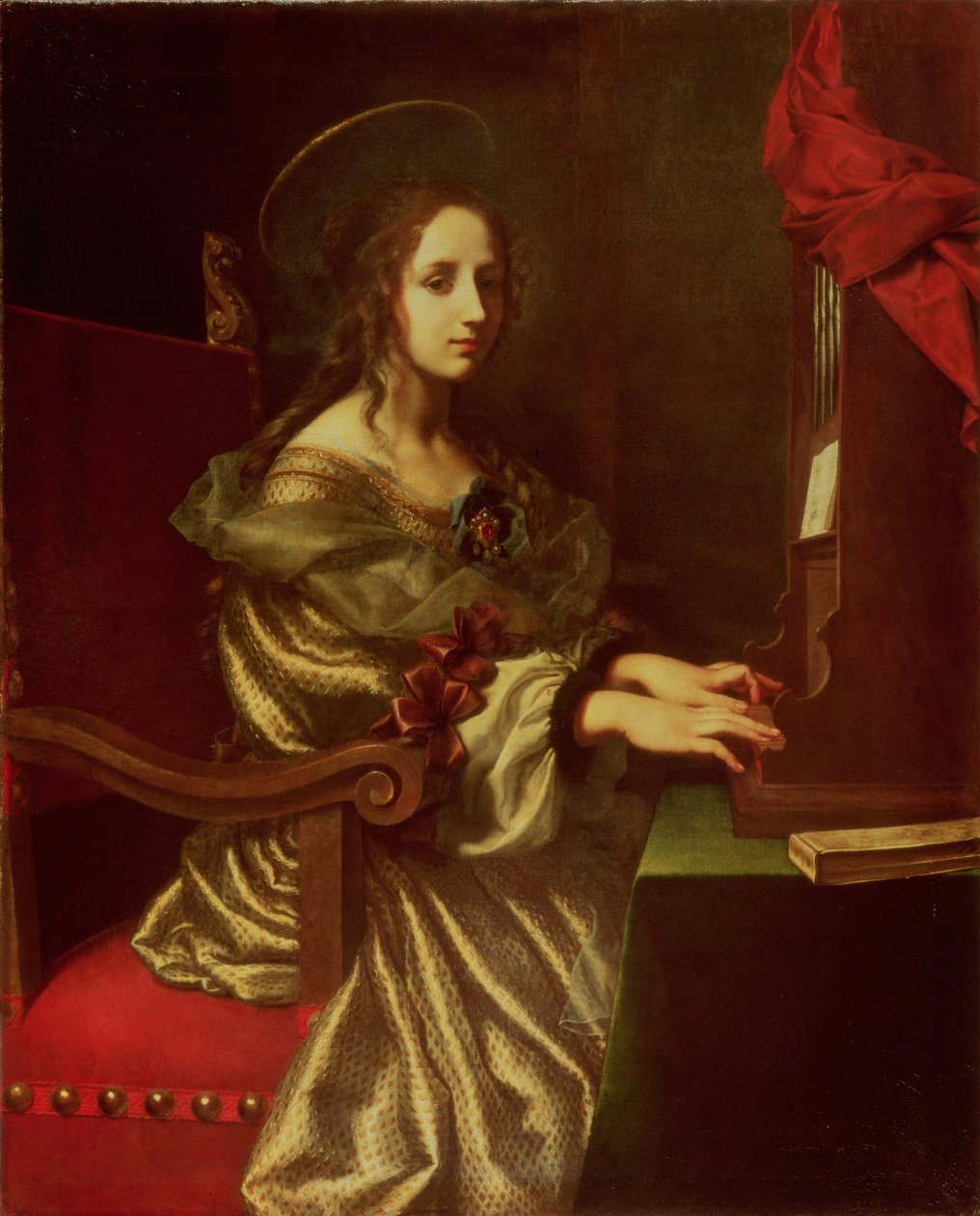 St. Cecilia (musekers protektor) af Carlo Dolci