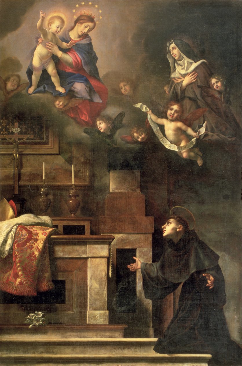 Jomfruen viser sig for den hellige Ludvig af Toulouse af Carlo Dolci
