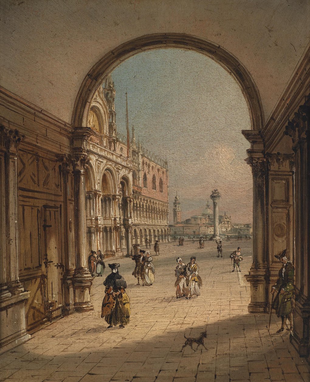 Venedig, udsigt over Piazzetta San Marco af Carlo Grubacs