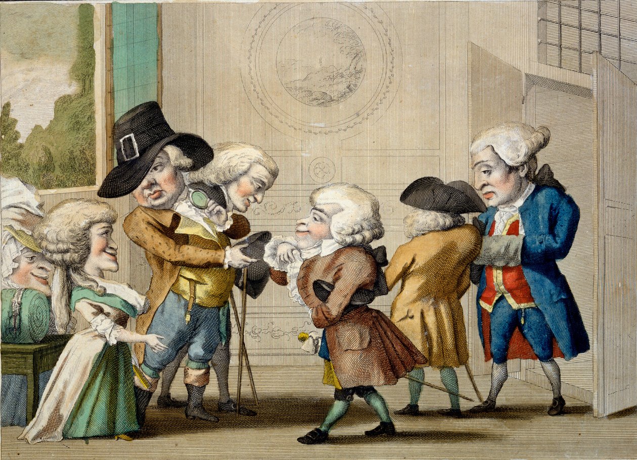 The First Approach, ca. 1790 (håndfarvet gravering) af Carlo Lasinio