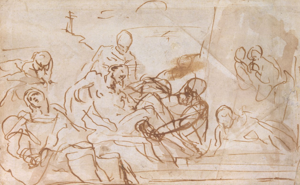 Kristi begravelse af Carlo Maratta or Maratti