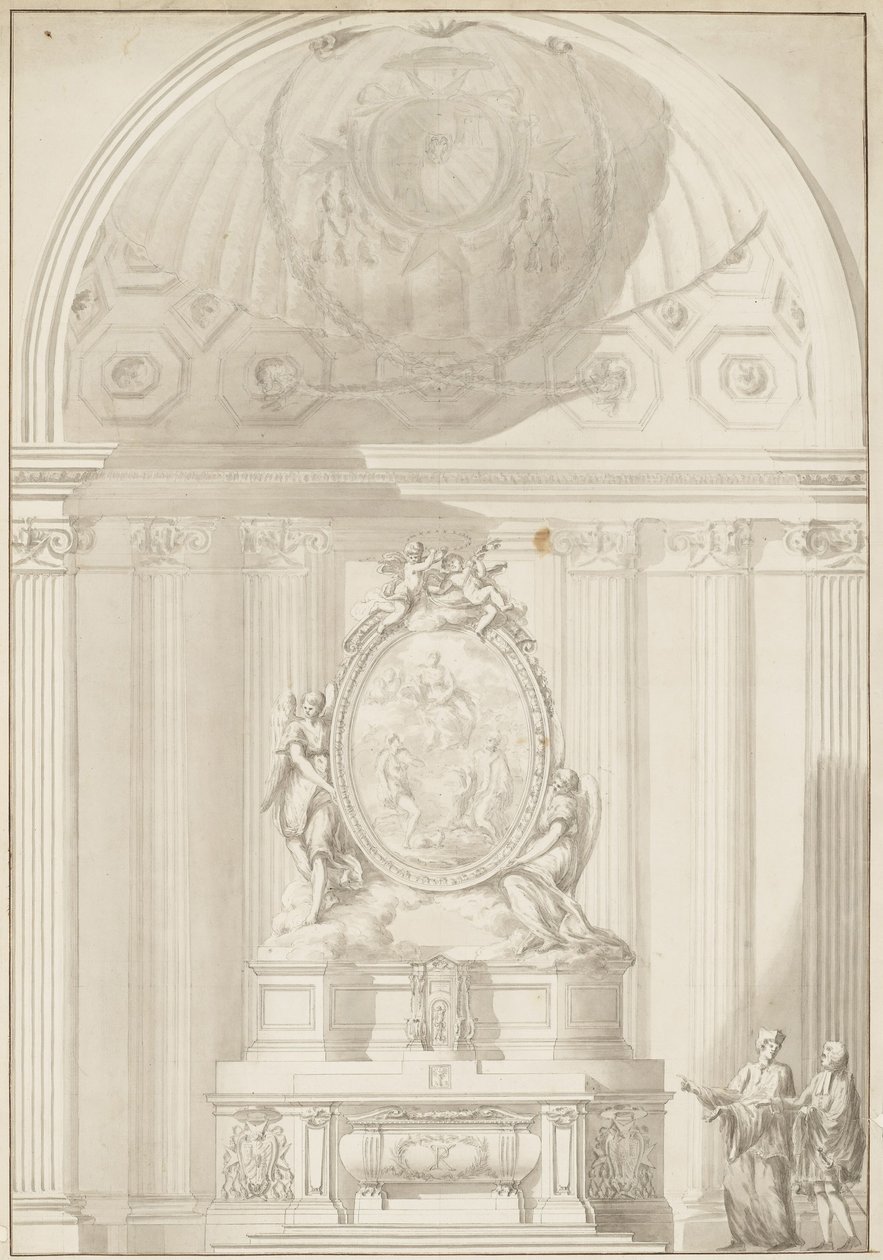 Santa Maria del Priorato, Rom, Alternativt design til højalteret af Carlo Marchionni