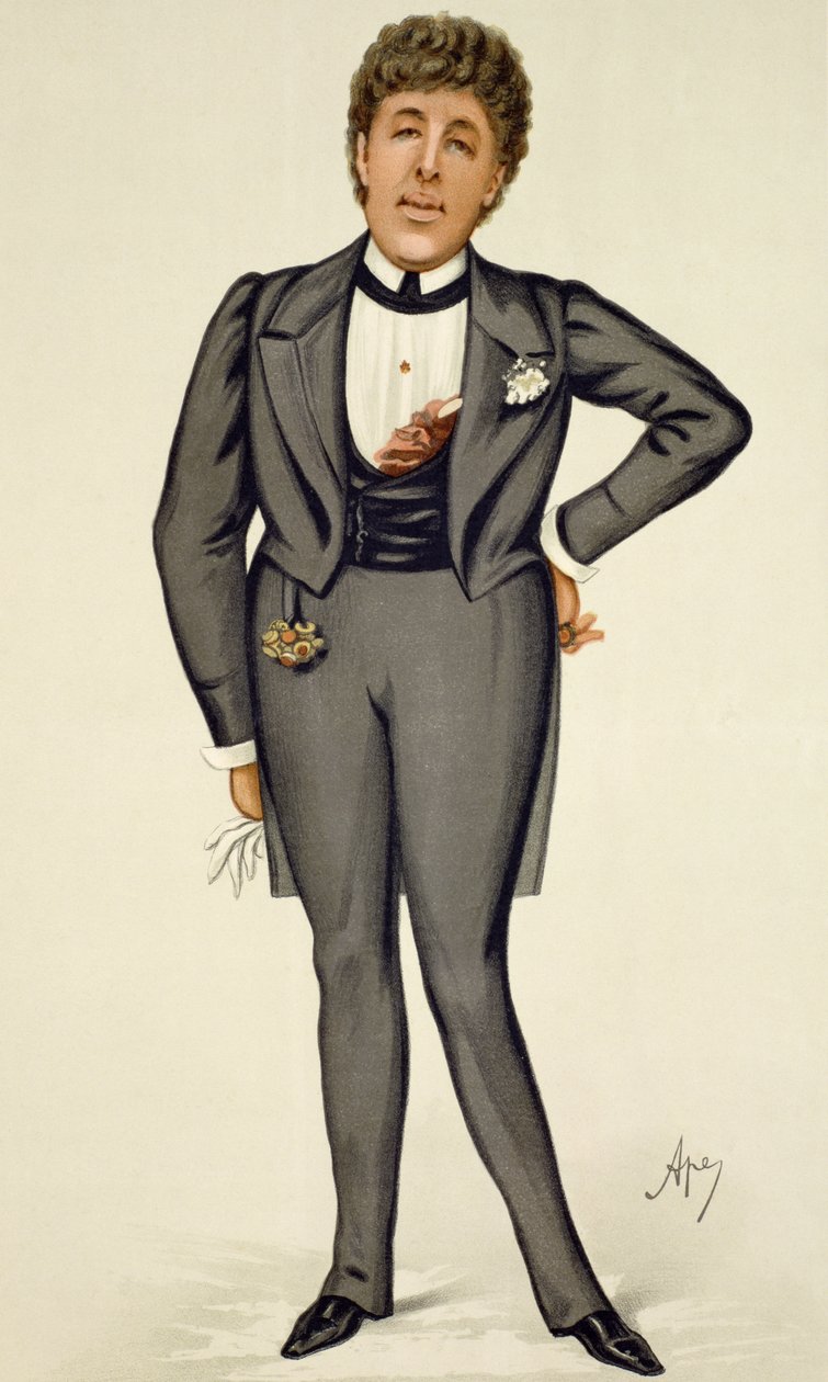 Oscar Wilde (1854-1900) tegnefilm fra 