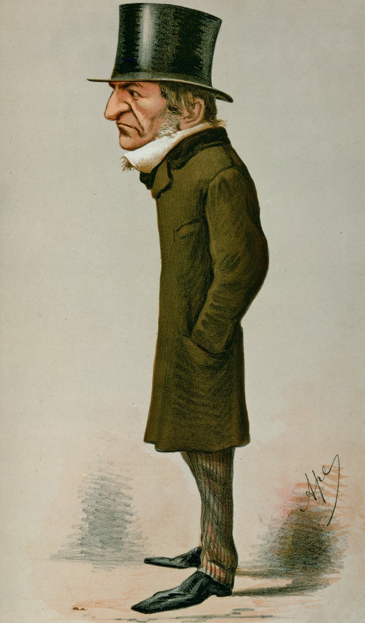 William Ewart Gladstone (1809-98) tegnefilm fra Vanity Fair, 6. februar 1869 af Carlo Pellegrini