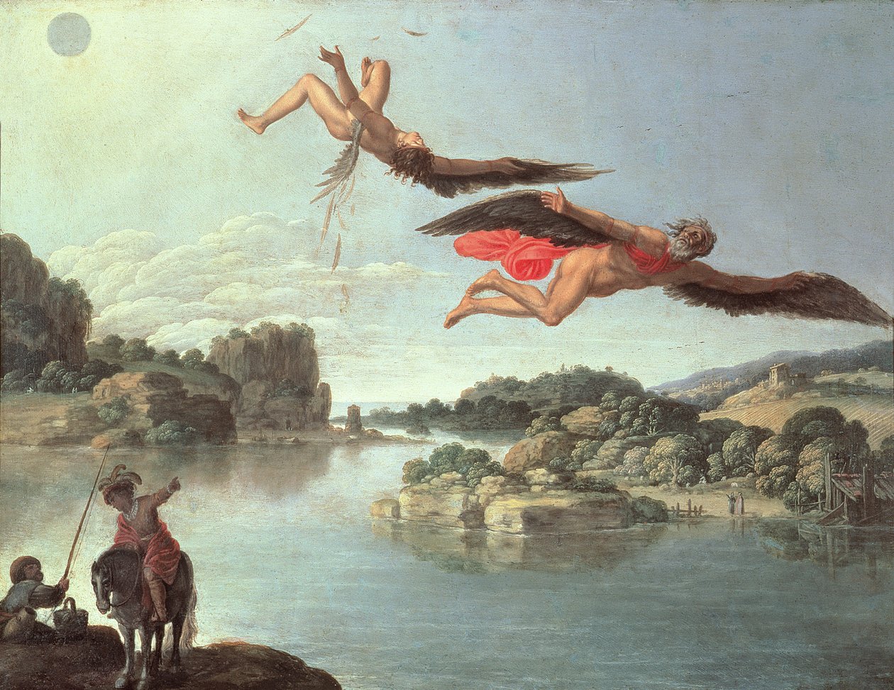 Ikaros fald af Carlo Saraceni