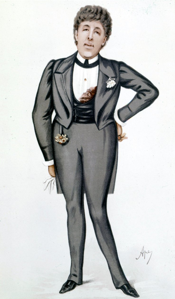 Tegnefilm af Oscar Wilde (1854 - 1900) af Carlo Pellegrini (1839 - 1889) - i "" Vanity Fair"" den 24. maj af Carlo Pellegrini