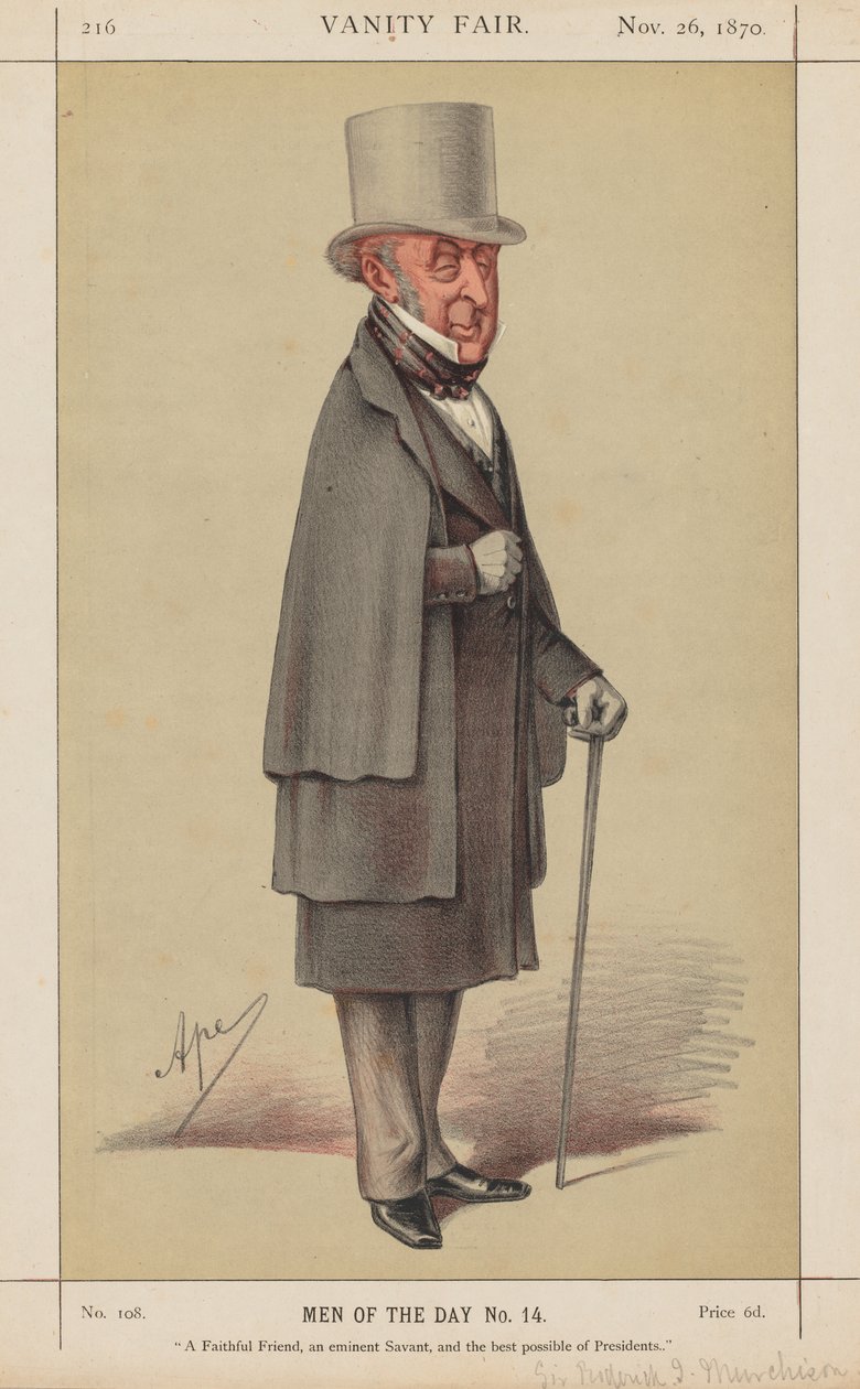Vanity Fair: Dagens mænd nr. 14 "A Faithful Friend, an eminent Savant, and the best possible of Presidents" af Carlo (Ape) Pellegrini