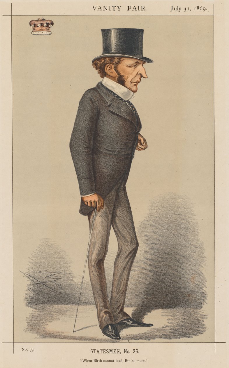 Vanity Fair: Statsmand nr. 26 "When Birth cannot lead, Brains must." af Carlo (Ape) Pellegrini